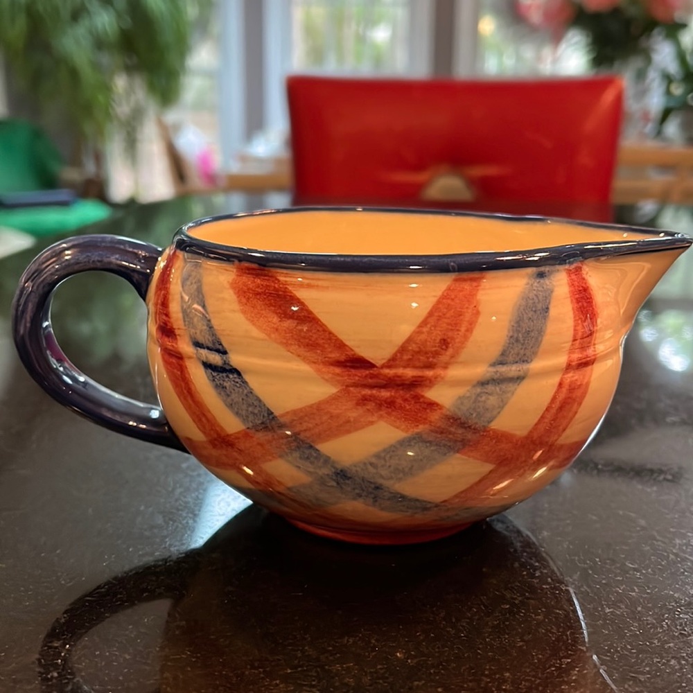 Vernonware "Calico Plaid" Creamer  - Excellent Vintage Condition